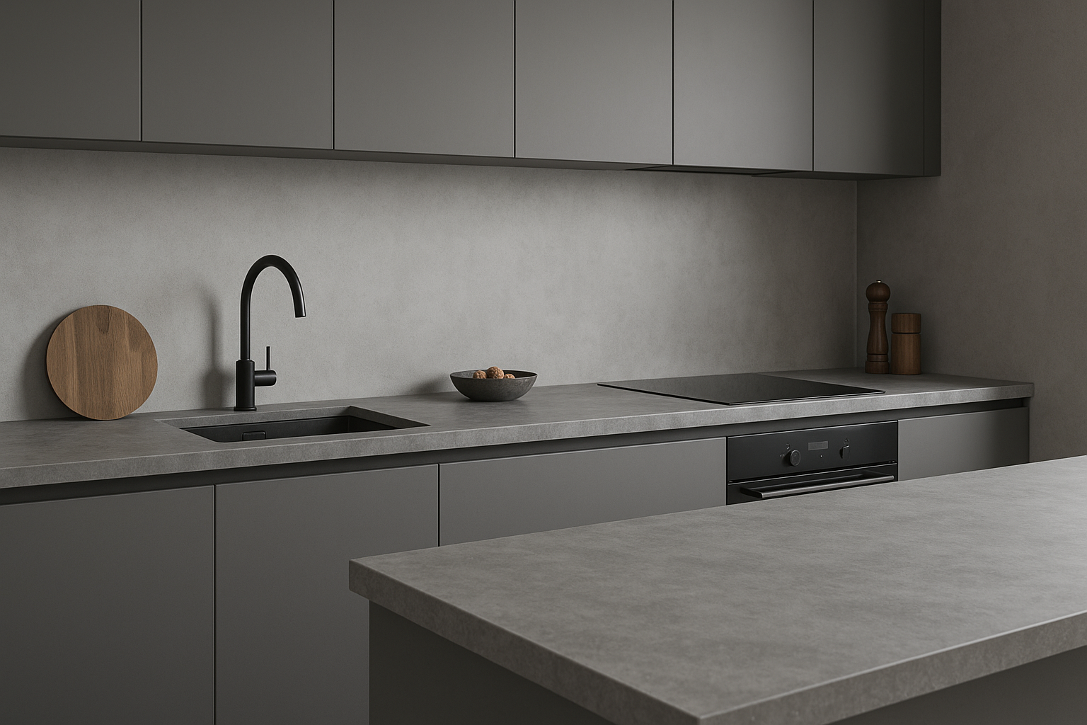 Je bekijkt nu Grijs werkblad keuken