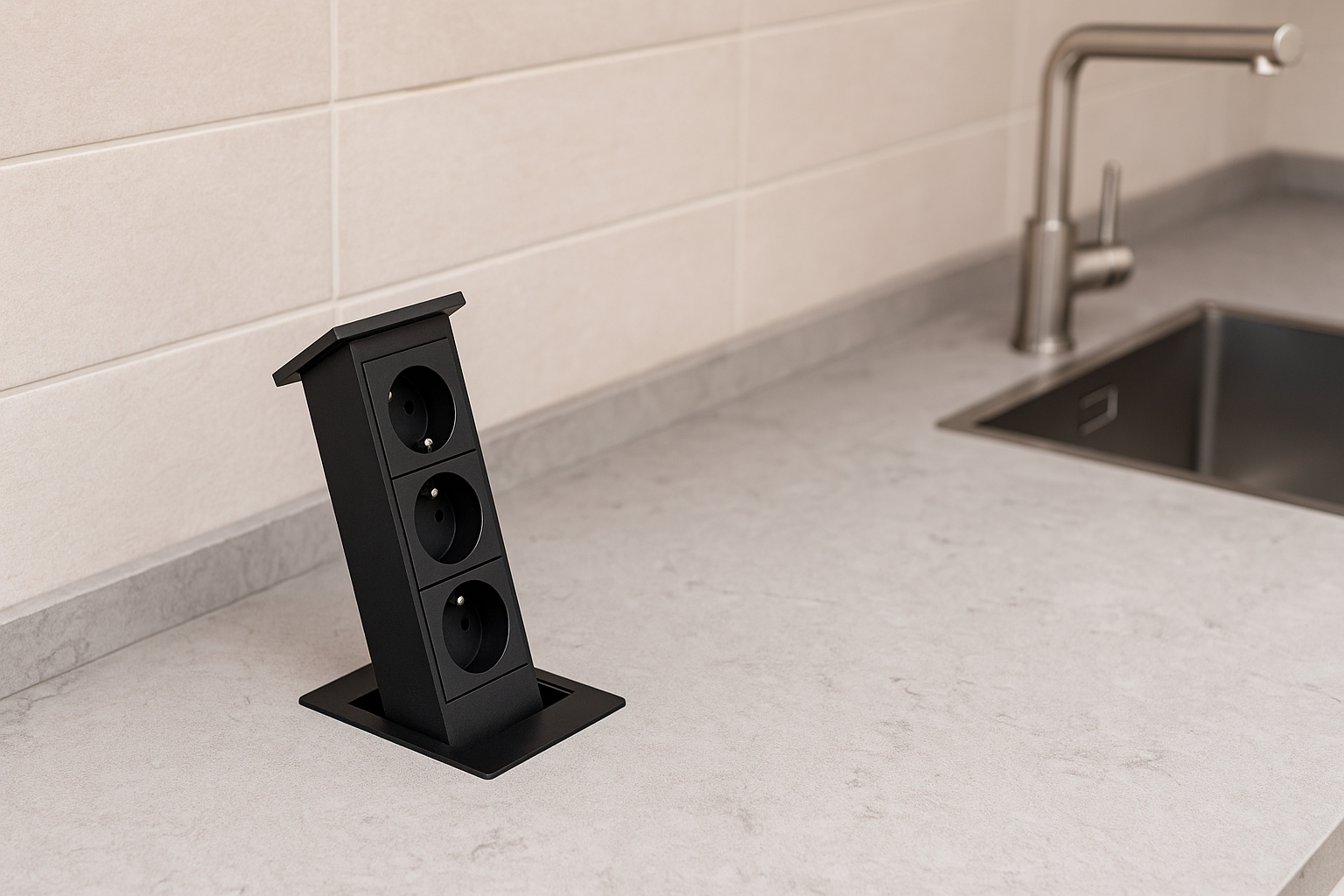 Je bekijkt nu Stopcontacten in werkblad keuken