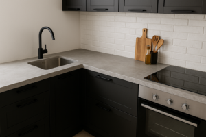 Lees meer over het artikel Betonlook werkblad keuken