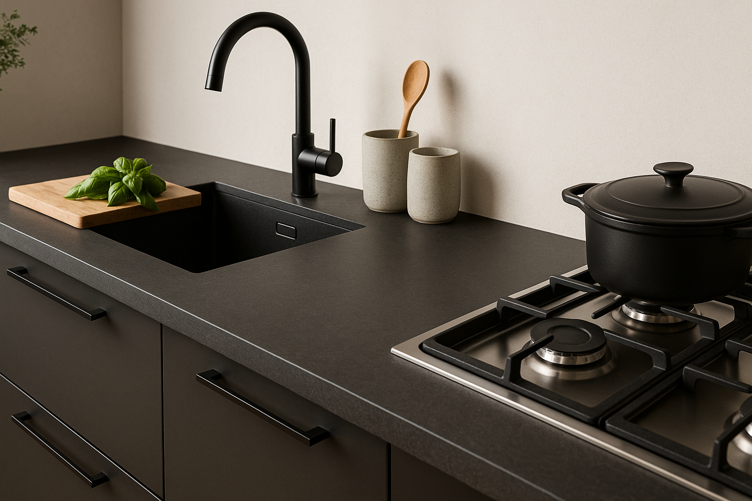 Lees meer over het artikel Antraciet werkblad keuken