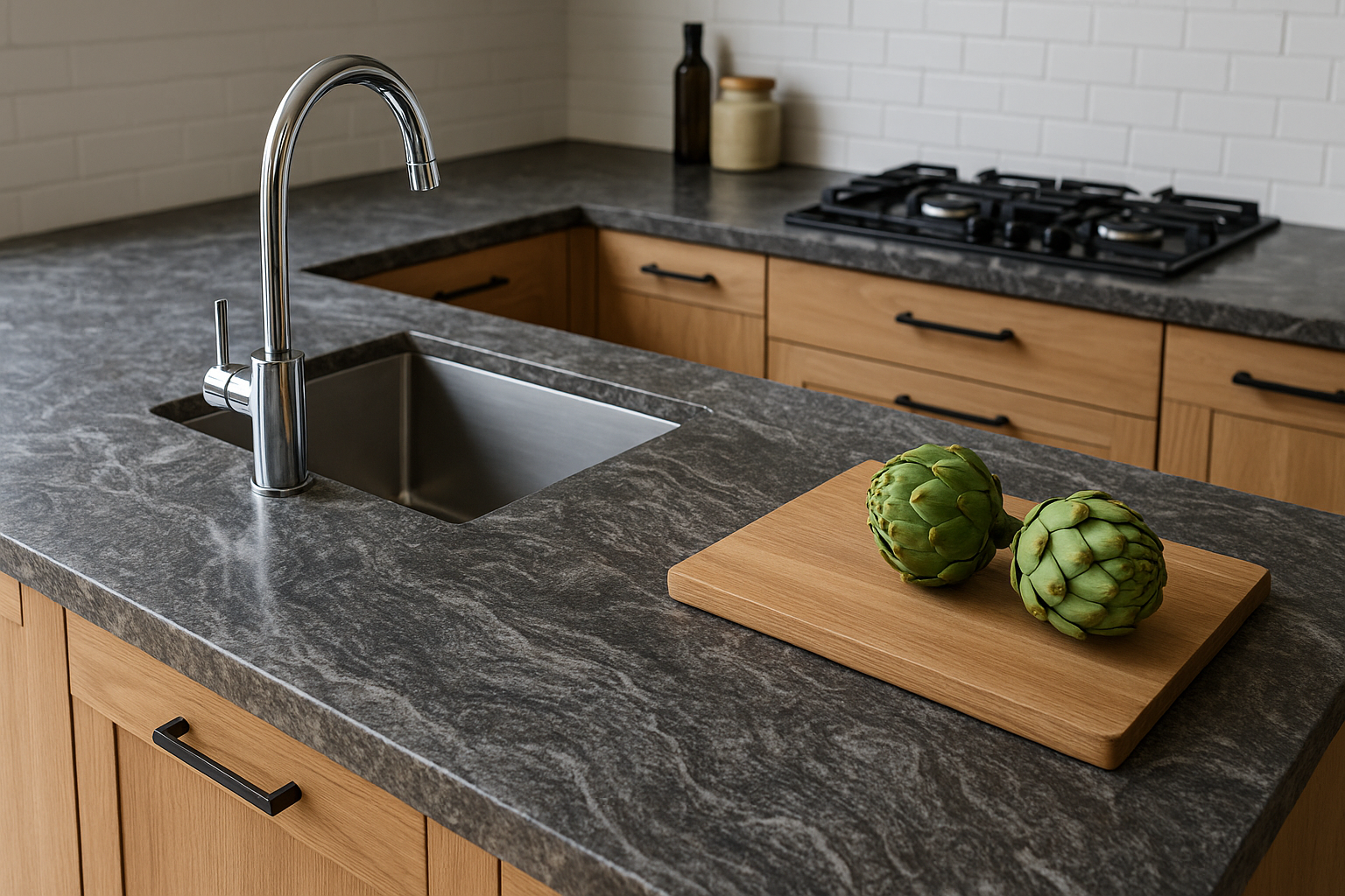 Lees meer over het artikel Natuursteen werkblad keuken