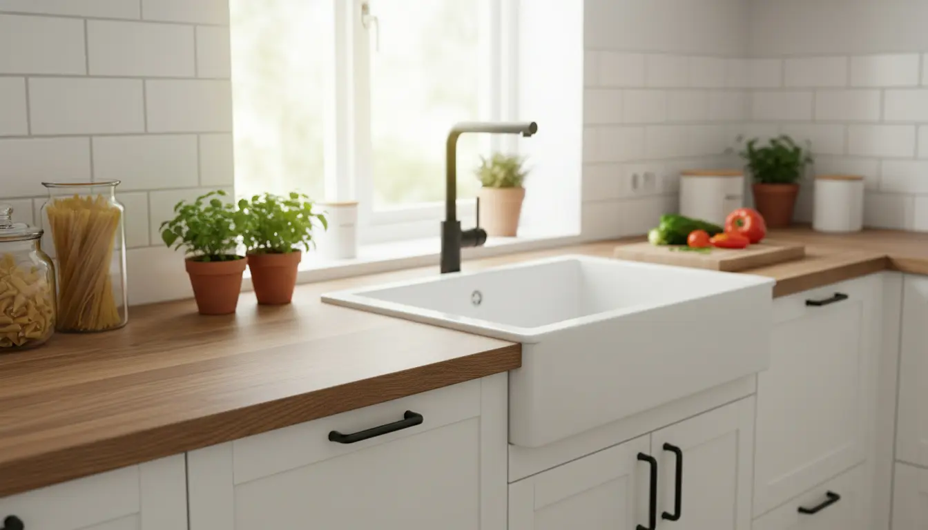 Lees meer over het artikel Houtlook werkblad keuken