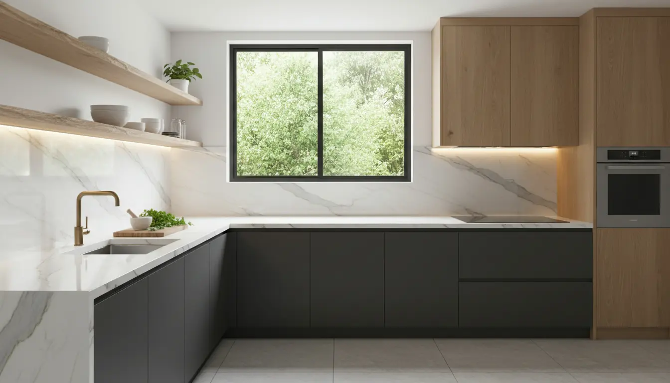 Je bekijkt nu Keuken werkblad en achterwand