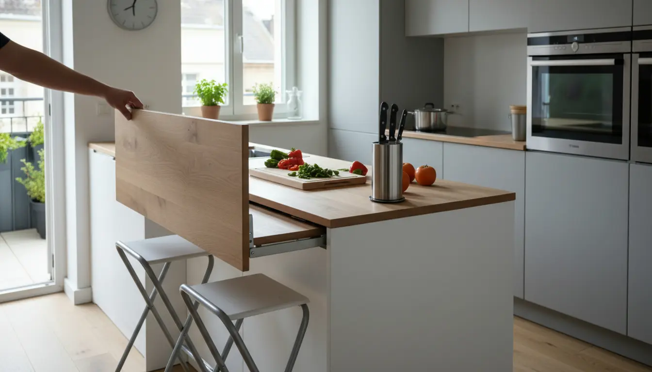 Lees meer over het artikel Inklapbaar werkblad keuken: meer ruimte, minder kosten