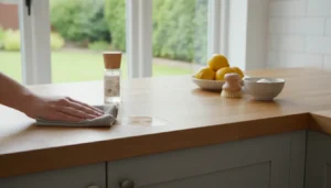 Lees meer over het artikel Onderhoud werkblad keuken: snel vlekvrij met pro-tips