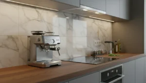 Lees meer over het artikel Achterwand boven werkblad keuken: op maat & hygi fnisch