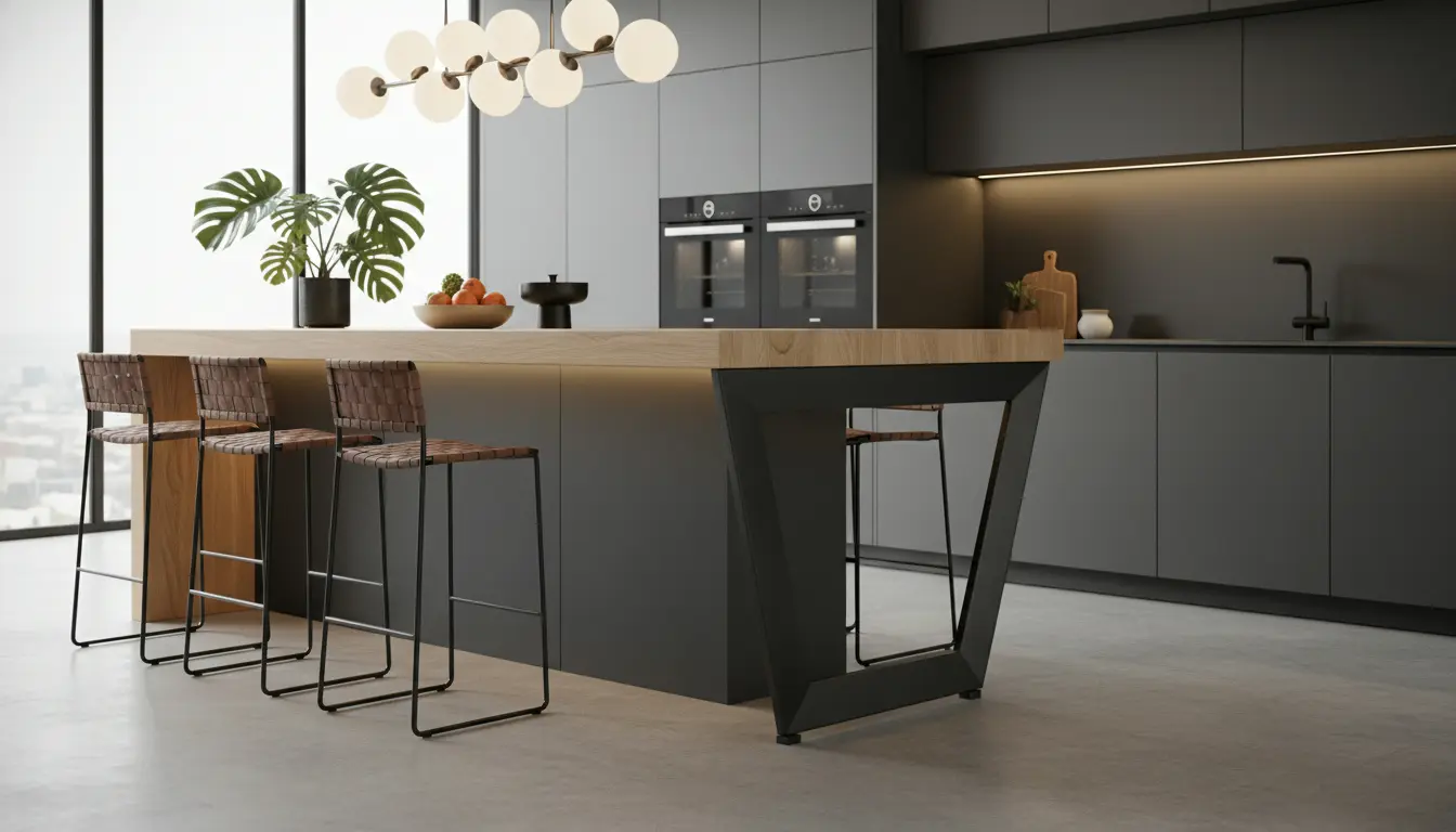 Lees meer over het artikel Keuken bar werkblad poot: stabiel maatwerk voor je bar